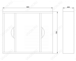 Водолей Мебель для ванной "Габи 90" – фотография-5